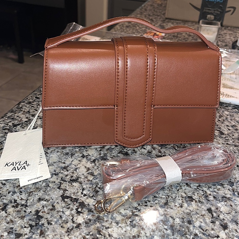 Kayla + Ava brown purse
